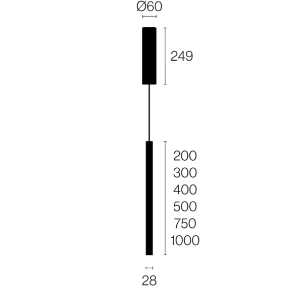 COSIMA SOSPENSIONE VERTICALE